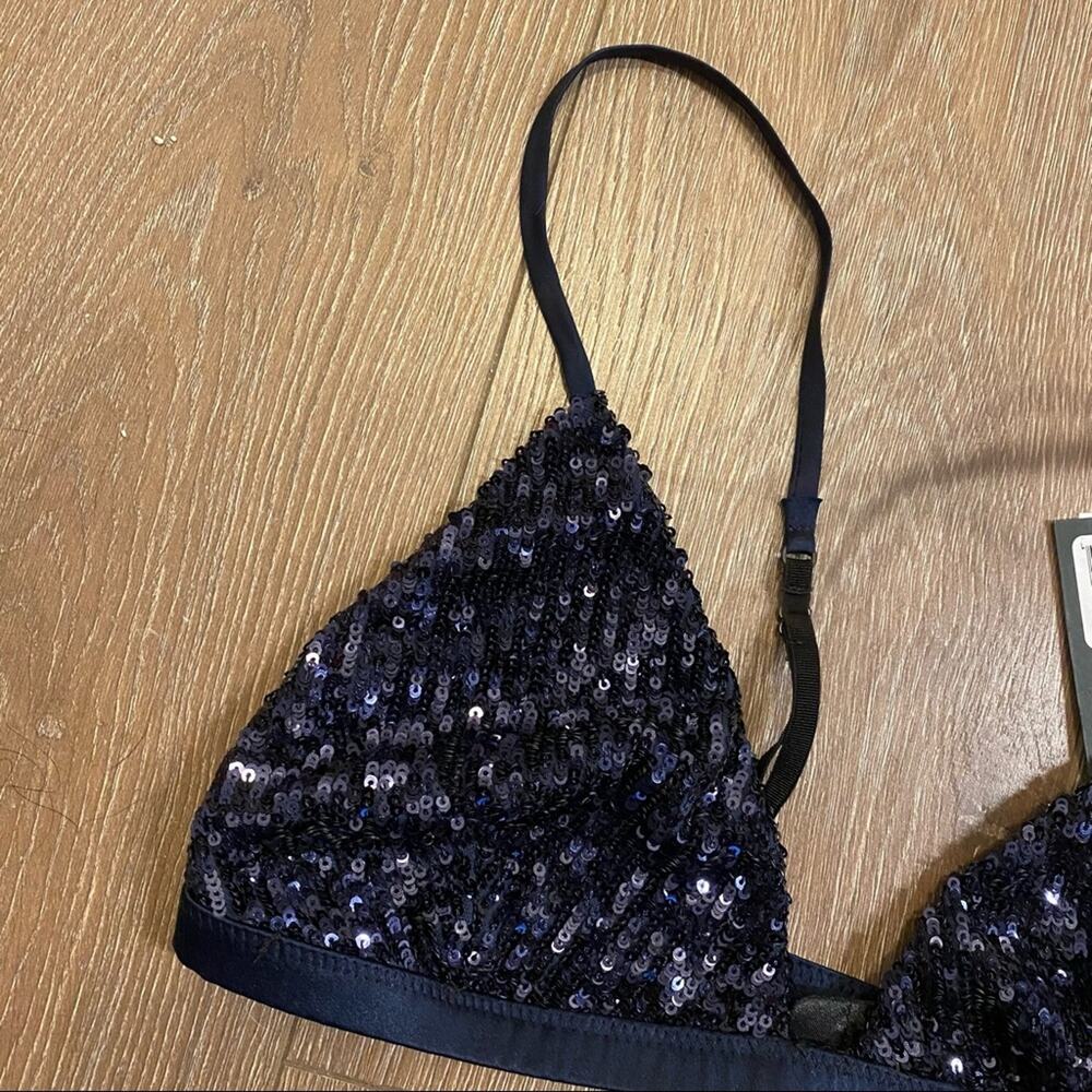 KIKI DE MONTPARNASSE Sequin Triangle Soft Bra Top - Picture 9 of 12